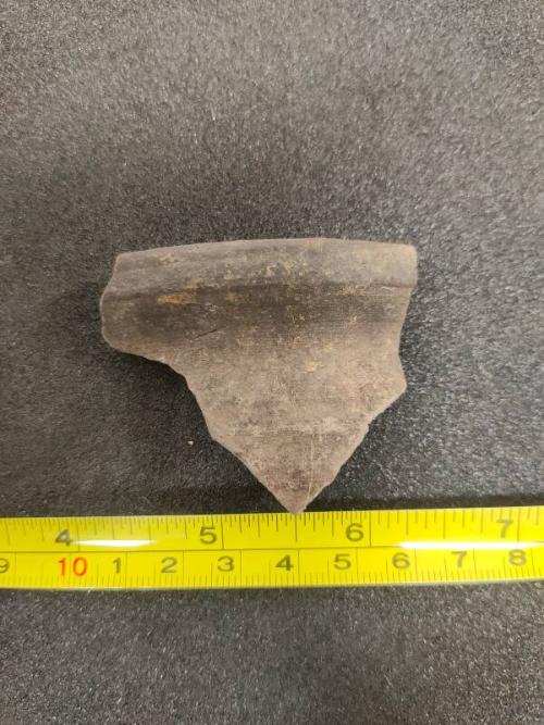 AB/Q/73 Scottish East Coast Gritty Ware Cooking Pot Rim Sherd