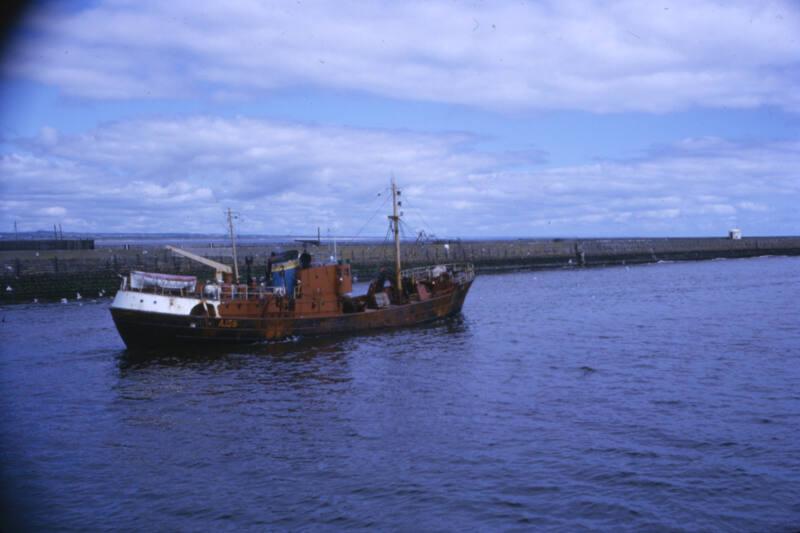 colour slide showing the trawler Admiral Frobisher in Aberdeen harbour