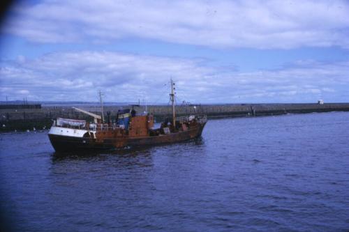colour slide showing the trawler Admiral Frobisher in Aberdeen harbour