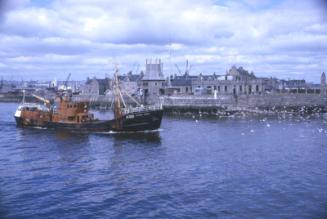 colour slide showing the trawler Admiral Hardy in Aberdeen harbour