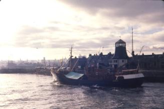 colour slide showing the trawler Admiral Nelson in Aberdeen harbour