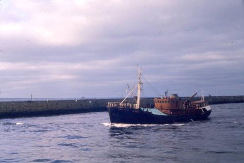 colour slide showing the trawler Admiral Nelson in Aberdeen harbour