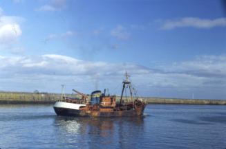 colour slide showing the trawler Admiral Vian in Aberdeen harbour