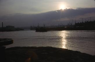 colour slide showing the trawler Fairway in Aberdeen harbour