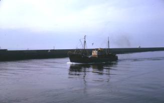 colour slide showing the trawler Fairway in Aberdeen harbour