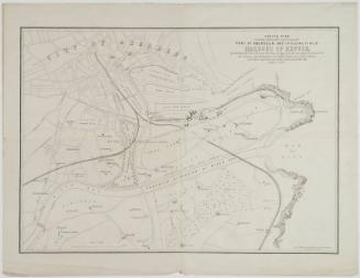 Map Showing The Plan To Divert The River Dee To The Bay Of Nigg, 1877