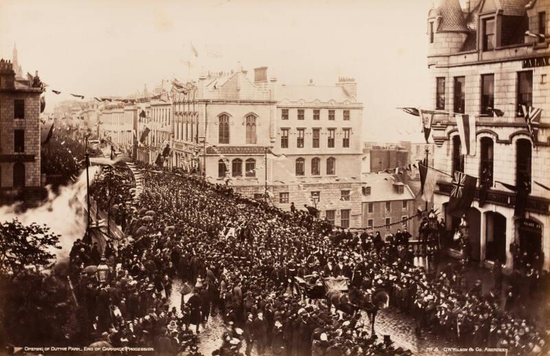 Opening of the Duthie End of carriage Procession