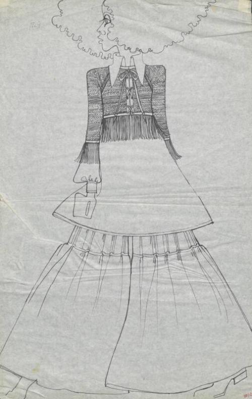 Drawing of Tunic and Skirt