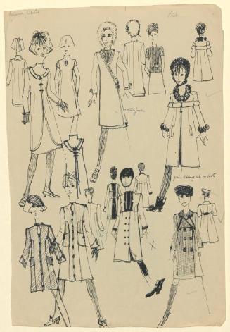 Multidrawing of Coats for the Autumn/Winter Collection