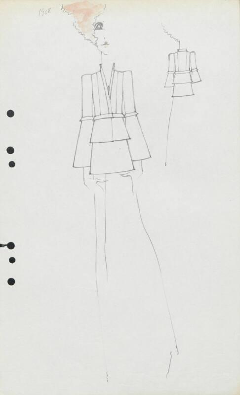 Drawing of Jacket and Skirt