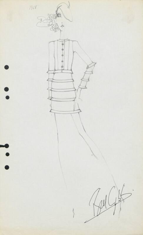 Drawing of Jacket and Skirt