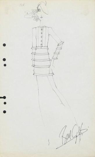 Drawing of Jacket and Skirt