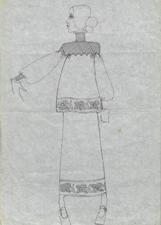 Drawing of Top and Skirt