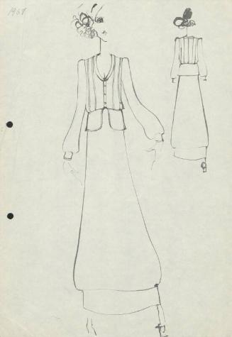 Drawing of Top and Skirt