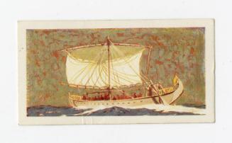 "The Saga of Ships" Brooke Bond Tea Card - Egyptian Ship