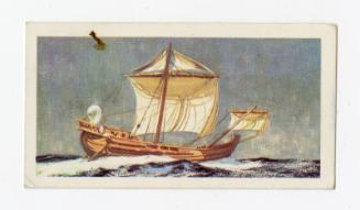 "The Saga of Ships" Brooke Bond Tea Card - Roman Grain Ship