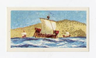 "The Saga of Ships" Brooke Bond Tea Card - Crusading Ship