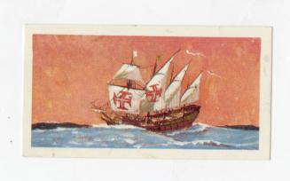 "The Saga of Ships" Brooke Bond Tea Card - Portuguese Caravel