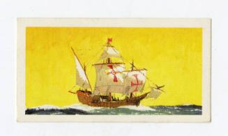 "The Saga of Ships" Brooke Bond Tea Card - Santa Maria
