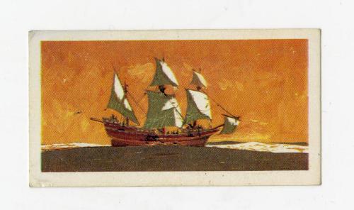 "The Saga of Ships" Brooke Bond Tea Card - Mayflower