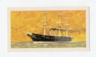 "The Saga of Ships" Brooke Bond Tea Card - H.M.S. Warrior