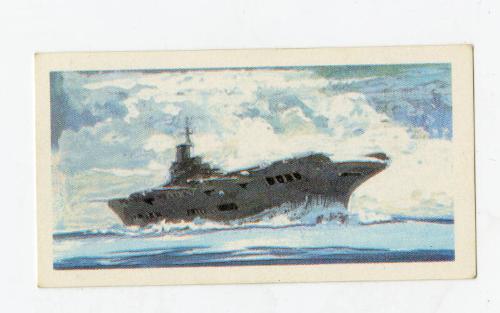 "The Saga of Ships" Brooke Bond Tea Card - Ark Royal