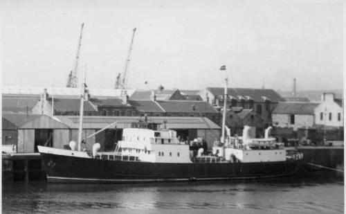 Black and White Photograph in album of 'St Clement' (II) in Harbour