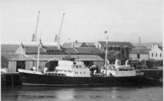 Black and White Photograph in album of 'St Clement' (II) in Harbour