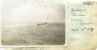 Photograph of destroyer Leonadas