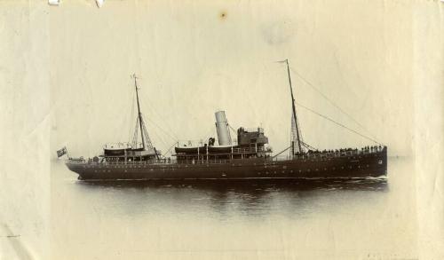 Black and white photograph of the steamer Aberdonian