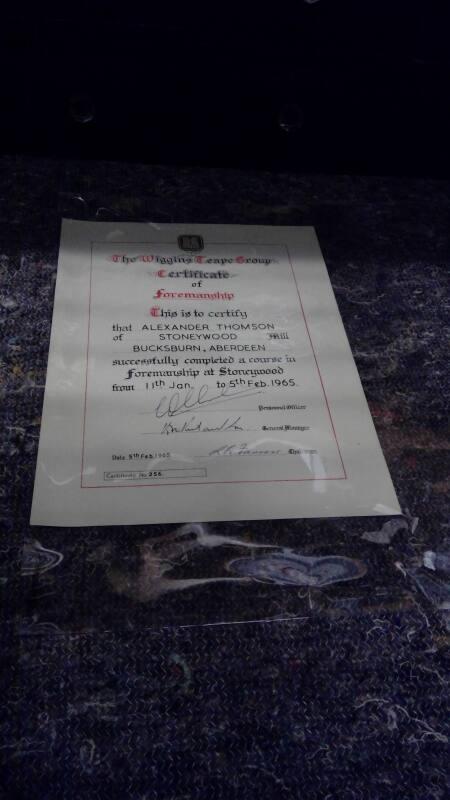 Certificate of Foremanship