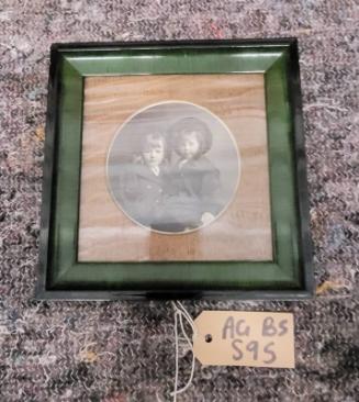 Framed Photograph of Two Unknown Girls