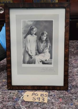 Framed Photograph of Two Girls