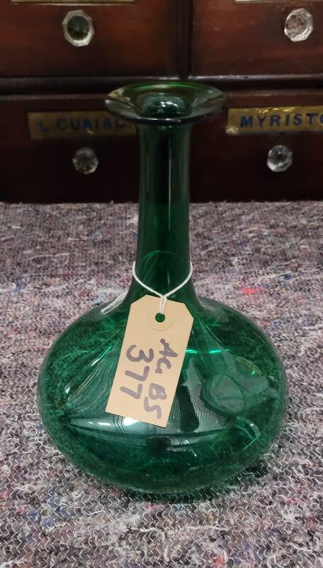 Green Glass Decanter