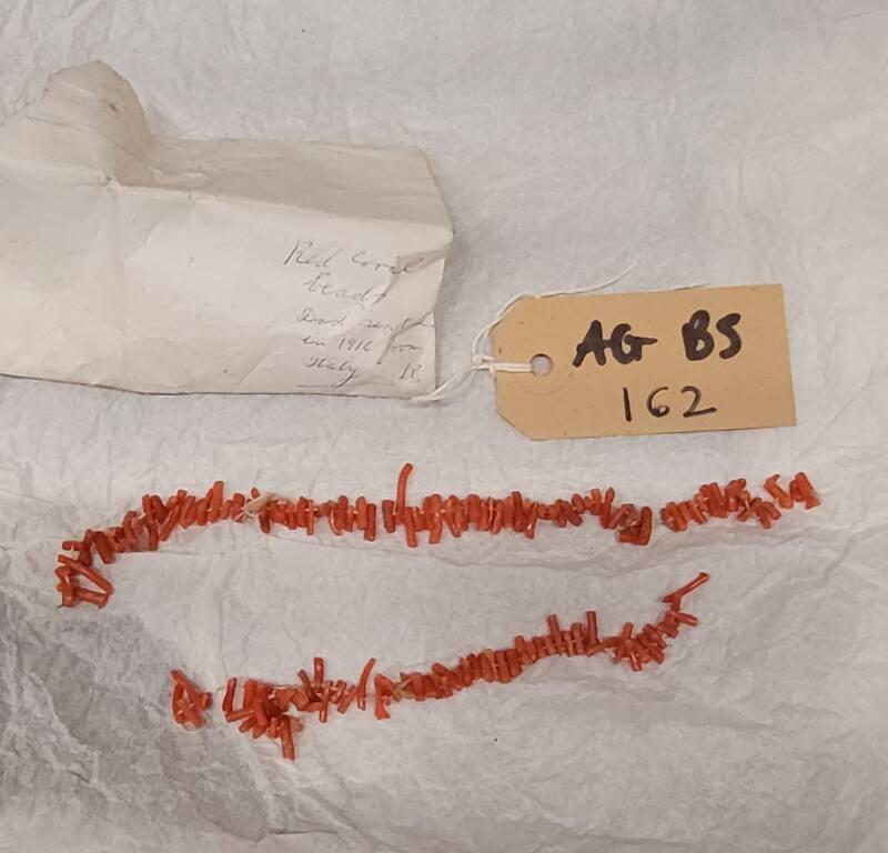 Envelope of Coral Beads