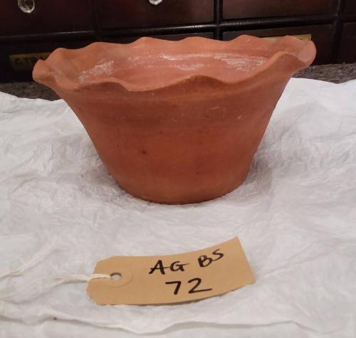 Seaton Pottery Wavy Edged Terracotta Bulb Pot 