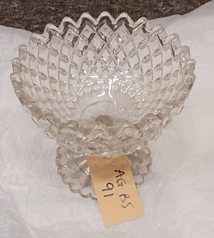 Cut Crystal Ornate Fruit Bowl