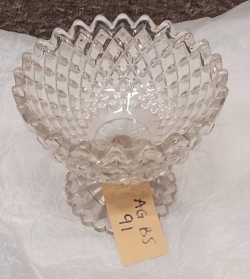 Cut Crystal Ornate Fruit Bowl