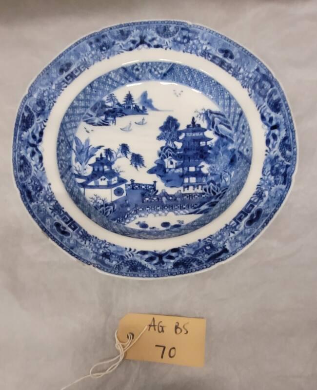 Blue And White Ware Dish