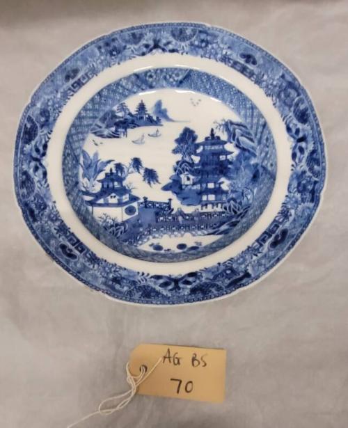 Blue And White Ware Dish