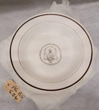 Two White Old Aberdeen Societies Dishes From 1831