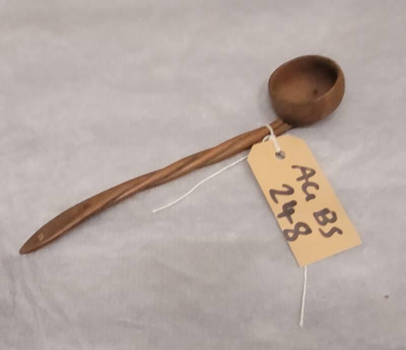 Wooden Toddy Ladle With Barley Twist Design Handle