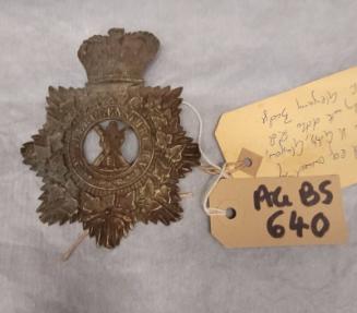 2nd Aberdeenshire Rifle Volunteer Corps Helmet Plate