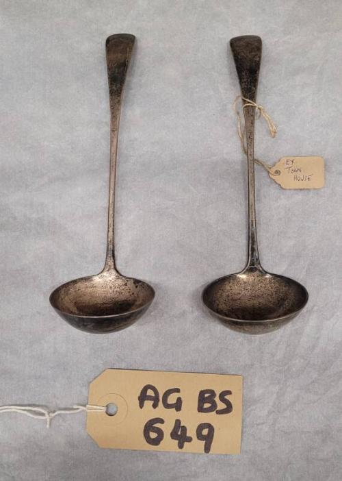 John Leslie Silver Bon Accord Toddy Ladles (2)