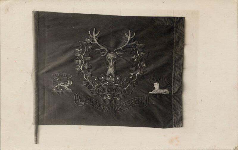 World War 1 Postcard Flag of Gordon Highlanders