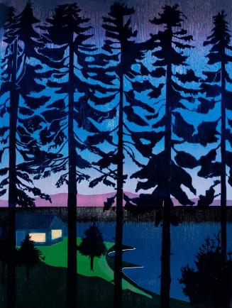 The Bay Coming In (in Homage to Harland Sohlberg's Fisherman's Cottage of 1906)