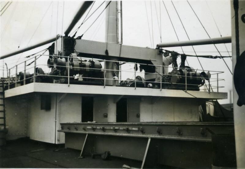 Black and White Photograph in album of 'Vikdal' deck fittings