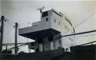 Black and White Photograph in album of 'Vikdal' bridgehouse