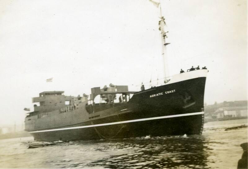 Black and White Photograph in album of 'Adriatic Coast'