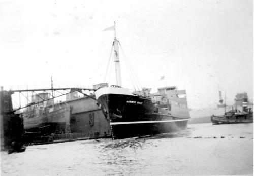 Black and White Photograph in album of 'Adriatic Coast'